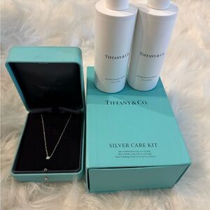 Tiffany & Co. Sterling Silver Necklace

0.03 stone, chain is 16”. Elsa Peretti